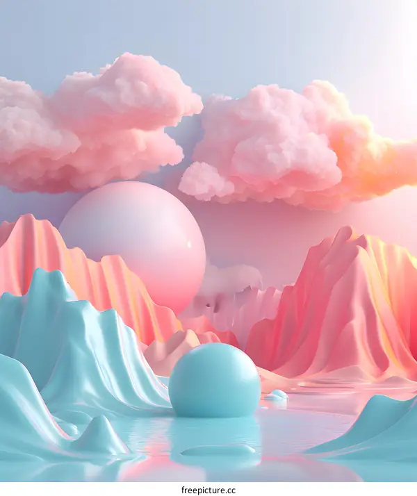 Tender Sky and Serene Lake