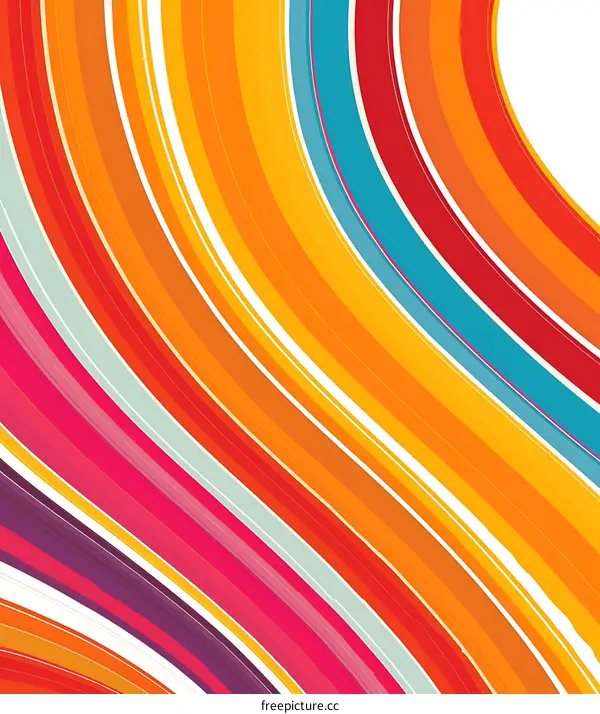 Abstract Colorful Swirling Lines Background