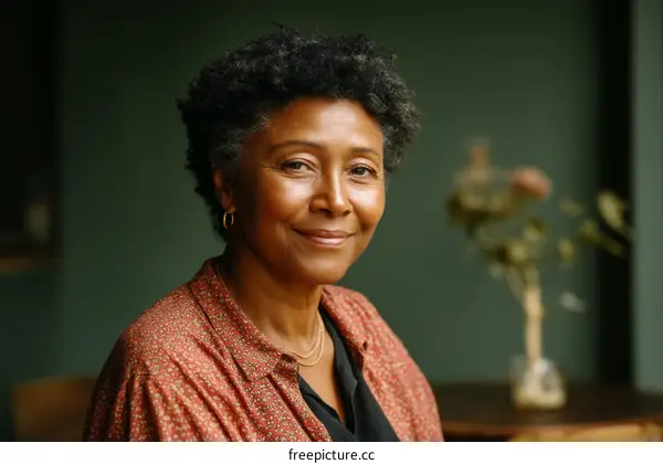 Portrait of a Smiling African American Woman