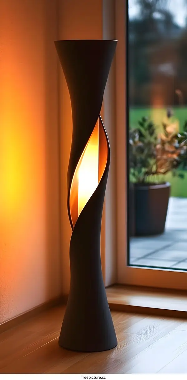 Modern Floor Lamp With Warm Light