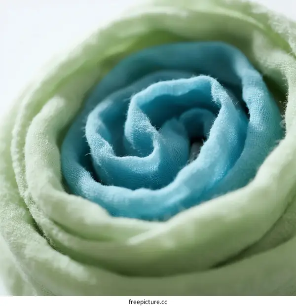 A Close-Up View of a Soft and Colorful Cloth Rose