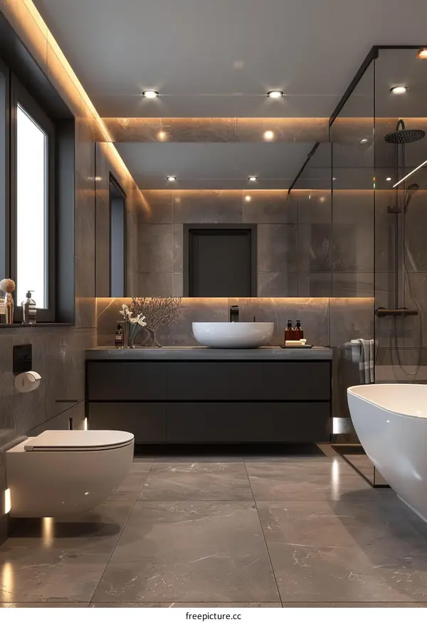 Modern Stylish Luxury Bathroom Interior Design