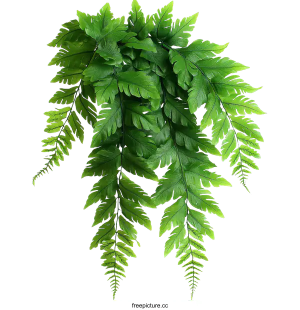 [Transparent Background PNG]Artificial Hanging Fern Plant Arrangement