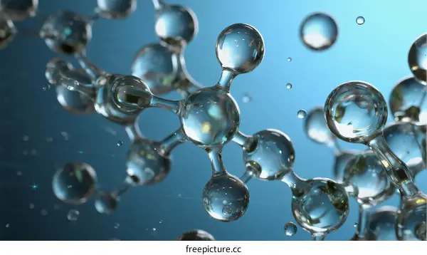 Molecular Structure Representation of Water Molecules in Liquid State