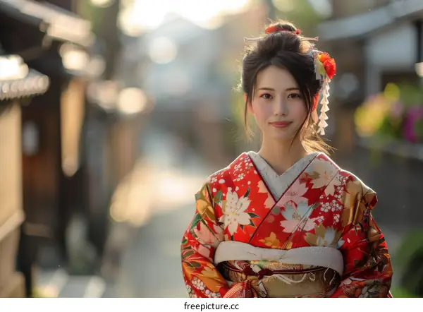 Kyoto Traditional Kimono Street Portrait