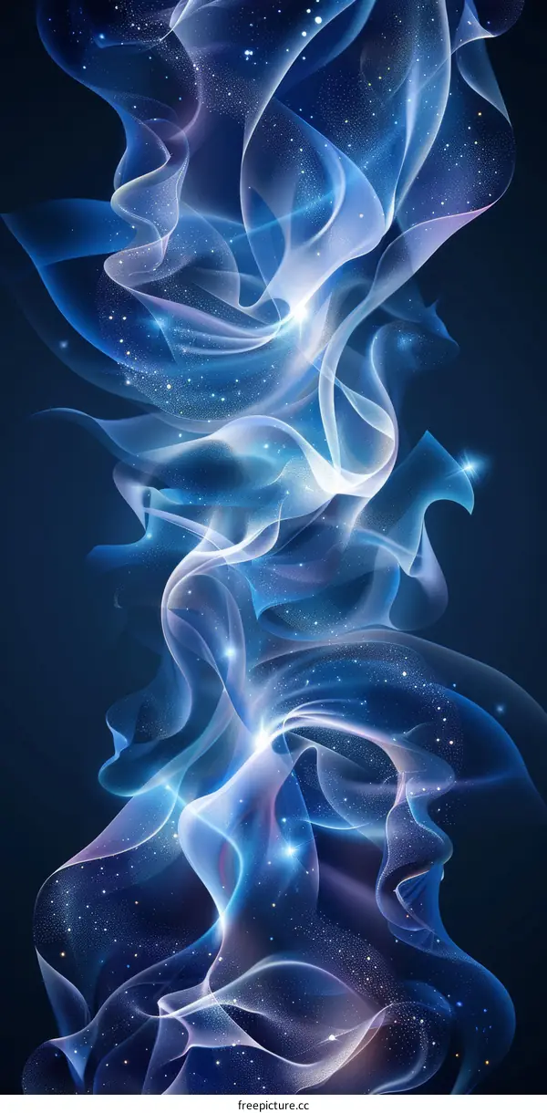 Mesmerizing Blue and Purple Nebula in Space