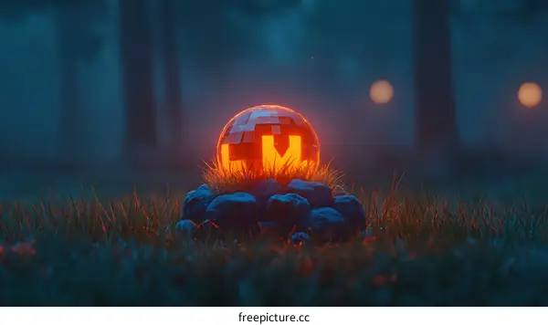 Mysterious Illuminated Sphere in Enchanting Forest