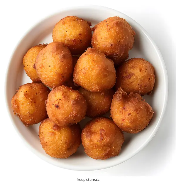 A plate of hush puppies