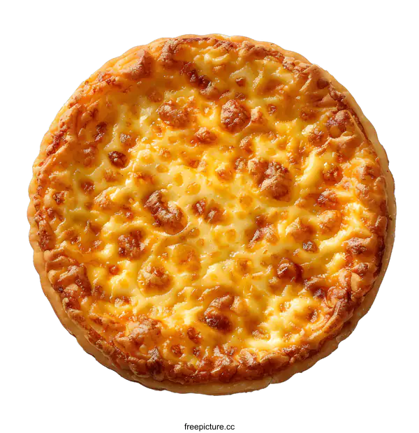 [Transparent Background PNG]A delicious-looking cheese pizza with a crispy crust