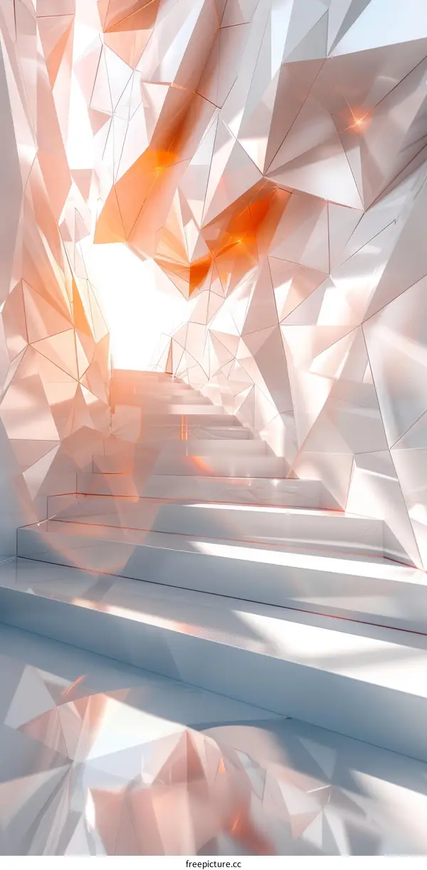 Surreal Futuristic Staircase