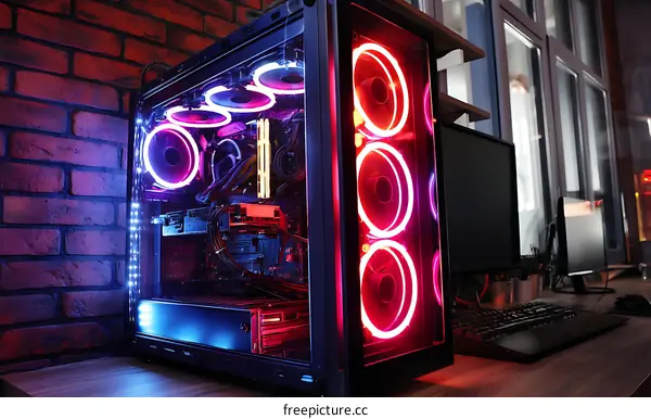A Colorful Gaming PC Case with RGB Lighting