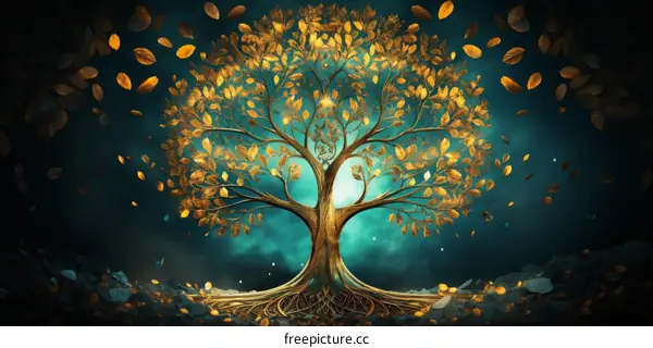 Golden Tree of Life in the Cosmic Expanse
