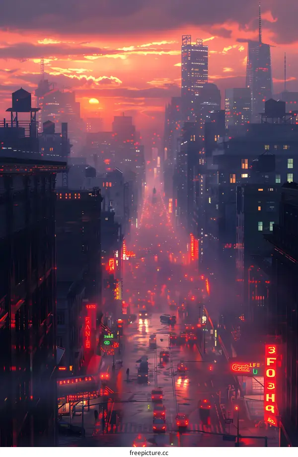 Science Fiction City Street