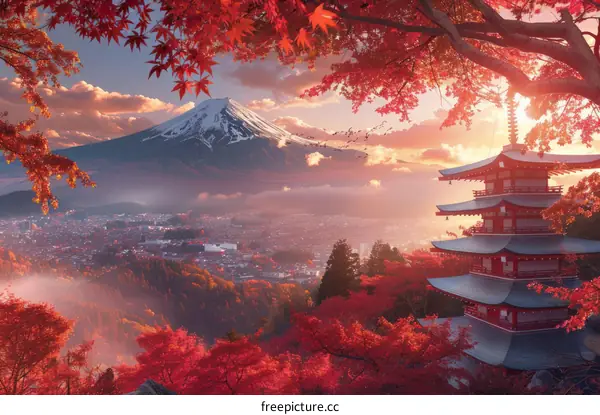 Mount Fuji in Autumn