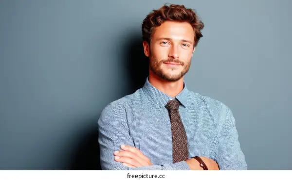 Confident Caucasian Male Business Professional Portrait