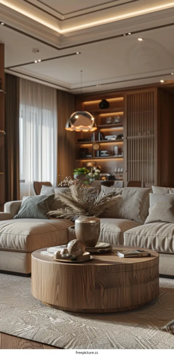 Modern Japanese Minimalist Living Room with IKEA Accents