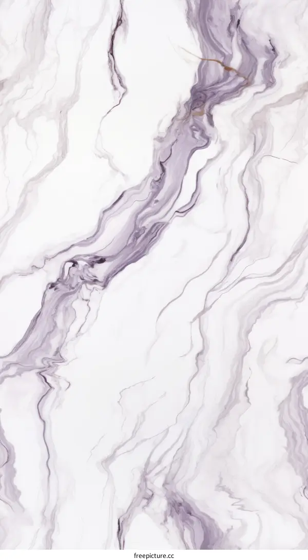 Abstract painting with white and purple colors