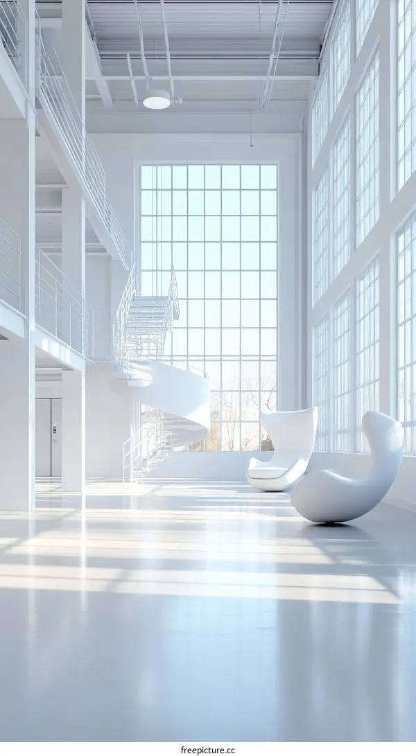 Modern White Office Interior Design