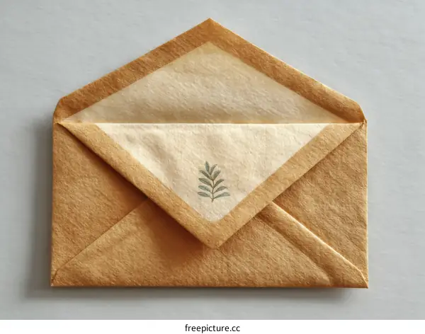 Vintage Beige Envelope with Subtle Design