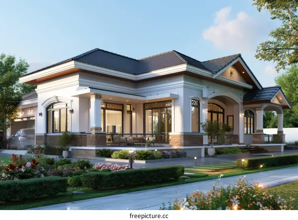 Villa Design Rendering Exterior