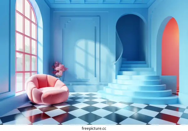 Stylish Pastel Interior Design with Bold Colors