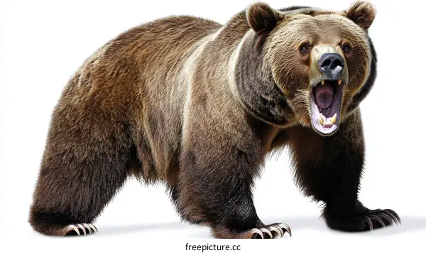 Powerful Grizzly Bear Portrait