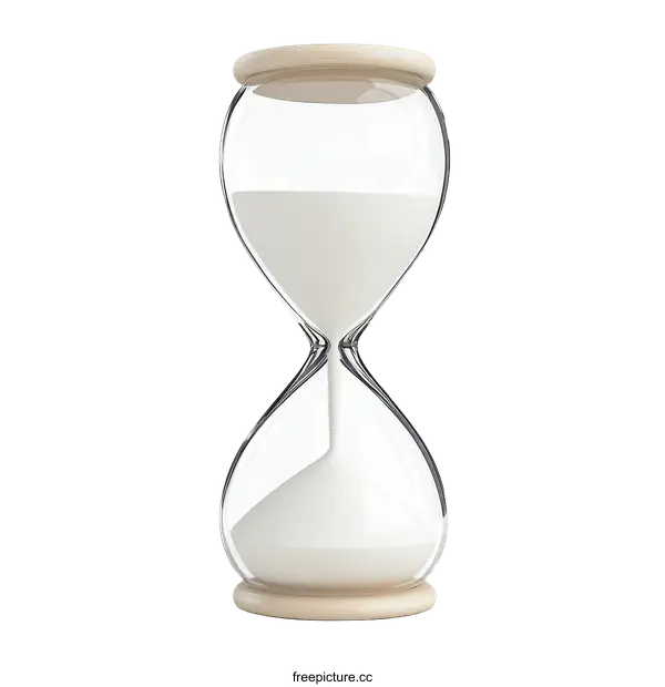 [Transparent Background PNG]Elegant Glass Hourglass Time Measurement Tool