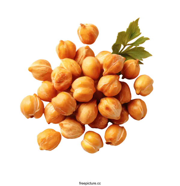 [Transparent Background PNG]Roasted Chickpeas Top View
