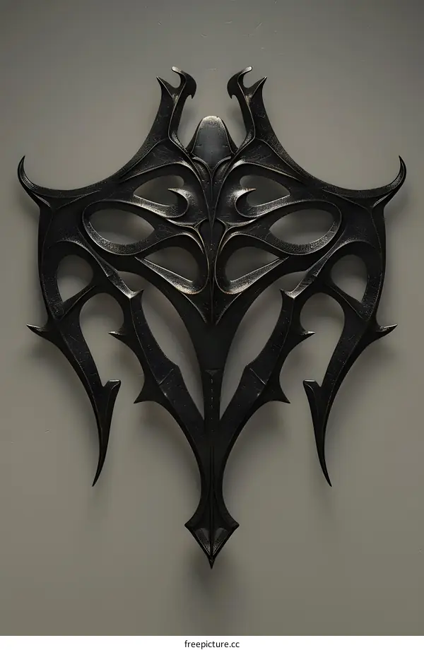 Intricate Metal Design on a Wall