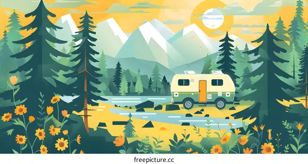 Summer Vacation in the Mountains with Camper