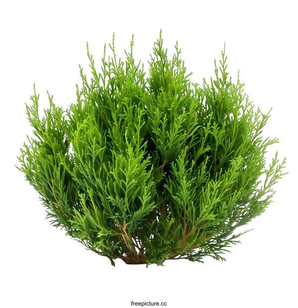 [Transparent Background PNG]Green Bush Isolated On White Background
