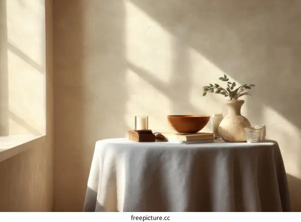 Stylish Minimalist Home Decor Still Life