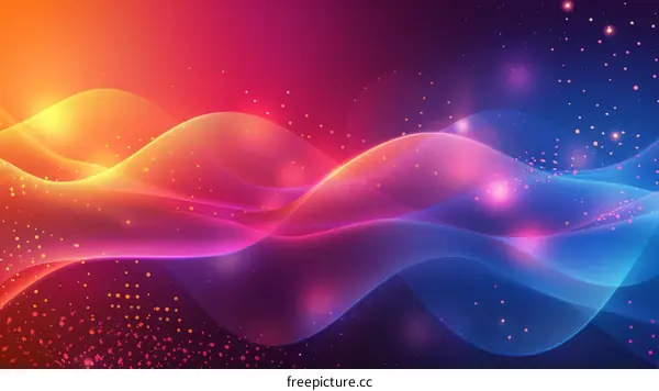 Wavy Multicolor Gradient Backdrop