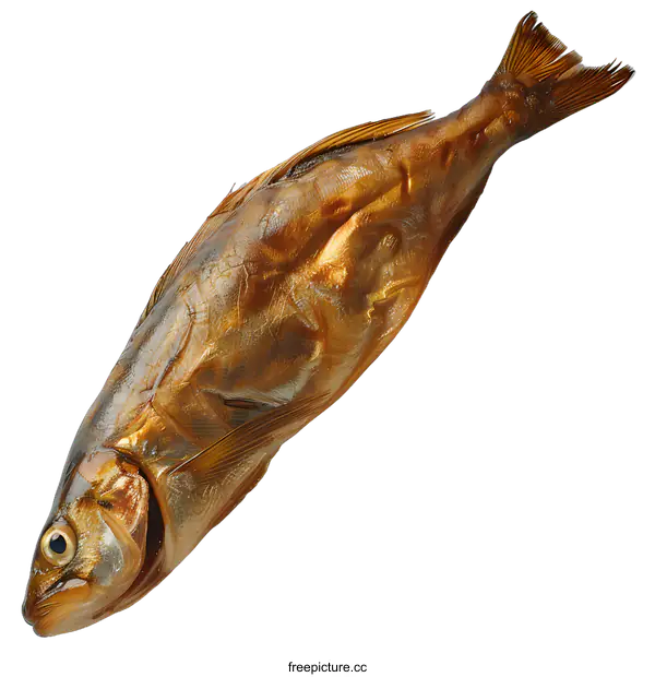 [Transparent Background PNG]Whole Smoked Fish on White Background