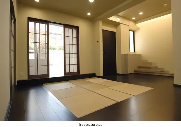 Modern Japanese Home Interior Design With Tatami Mats
