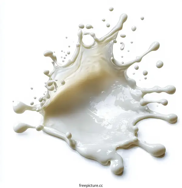 Milk Splash Abstract Art