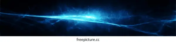 Abstract Blue Light Streaks