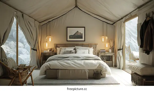 Modern Rustic Tent Interior Design