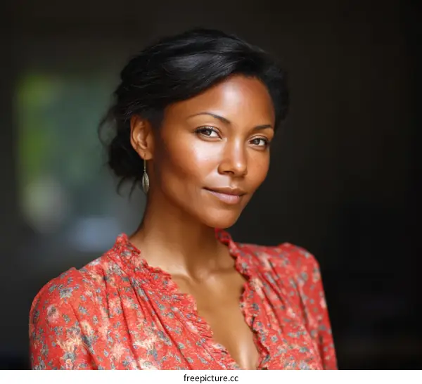 Close-up Portrait of a Black Woman