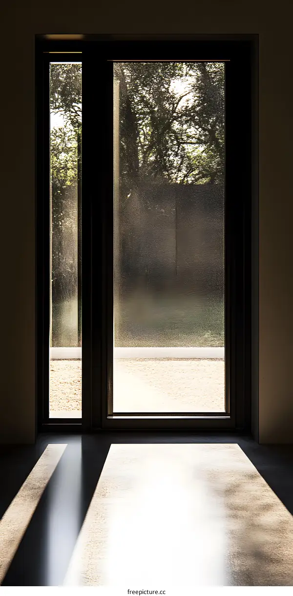 Sunlight Through Window in Modern Interior