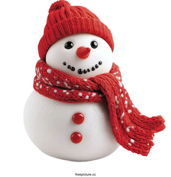 [Transparent Background PNG]Cute Snowman Decoration for Winter Holidays