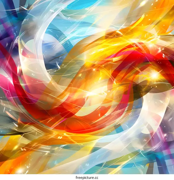 Colorful abstract painting