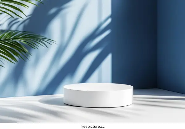 Modern Minimalist Product Display Stage with Natural Light