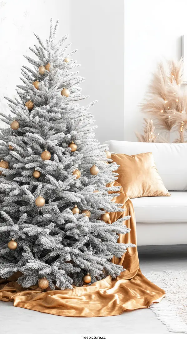 Elegant Christmas Tree in Modern Interior