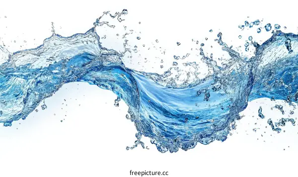 Water Splashing Abstract Background Design