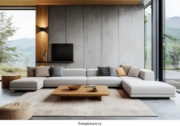 Modern Minimalist Living Room Interior Design
