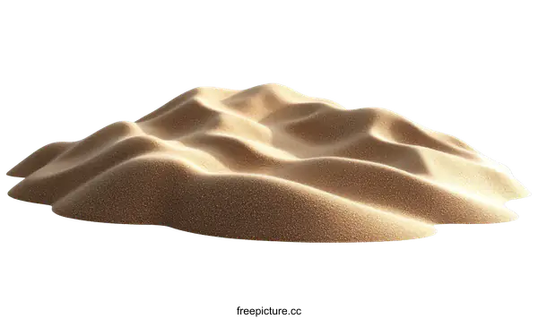[Transparent Background PNG]Desert Sand Dune Illustration