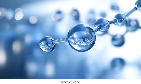 Abstract Molecular Structure Illustration