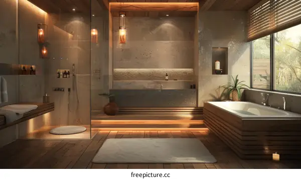 Modern Spa Bathroom Interior Design