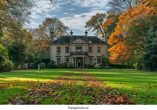 An autumn day at a British stately home